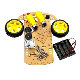 Chasis 2WD de coche inteligente Arduino DIY. Smart Car Robot Kit  de dos ruedas con Codificador de Velocidad