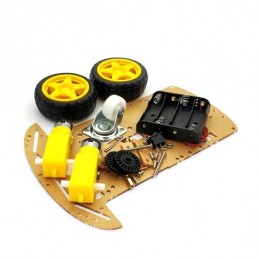 Chasis 2WD de coche inteligente Arduino DIY. Smart Car Robot Kit  de dos ruedas con Codificador de Velocidad