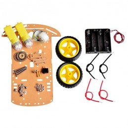 Chasis 2WD de coche inteligente Arduino DIY. Smart Car Robot Kit  de dos ruedas con Codificador de Velocidad