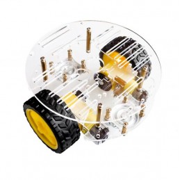 Chasis Robot Tortuga 2WD – Chasis Car  bandeja circular