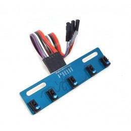 Sensor siguelíneas 5 en 1- Módulo de seguimiento TCRT5000 de 5 canales