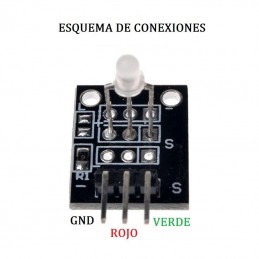Módulo KY-029 Sensor 3mm Led Bicolor, rojo y verde, Cátodo Común