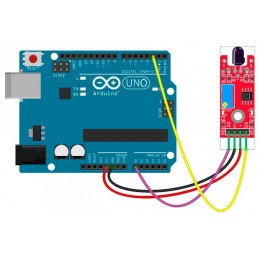 Módulo KY-026 sensor de llama, detector de temperatura infrarrojo de 4 pines