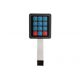 Teclado de membrana matricial 3 x 4 para Arduino Velleman