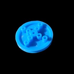 Polea de de plástico azul...