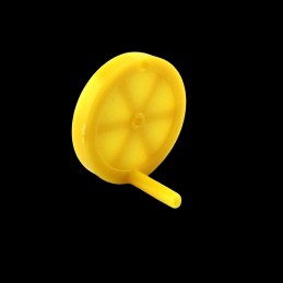 Manivela redonda de plástico de 30 mm