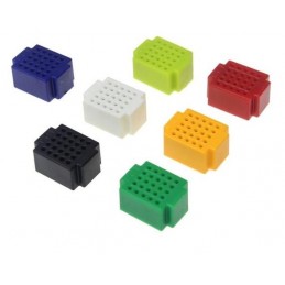 Micro protoboard de 25 contactos ZY-25 de colores