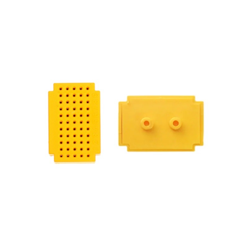Micro protoboard amarilla 55 contactos de PCB sin soldadura tablero de pruebas ZY-55