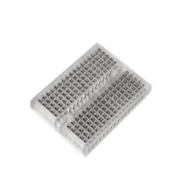 Mini protoboard de 170 pines cristal transparente SYB-170 Mini Breadboard