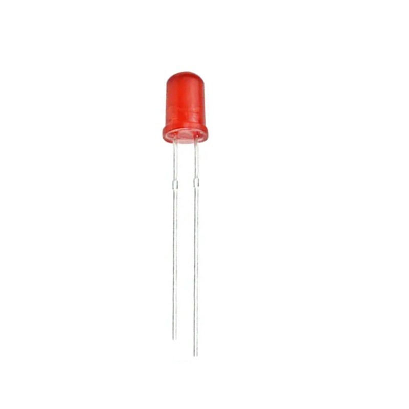 Diodo LED de 3 mm rojo de lente difusa
