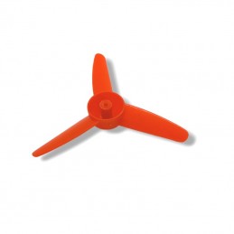 Hélice roja modelo K398 Molino de viento  de 3 palas para motor pequeño