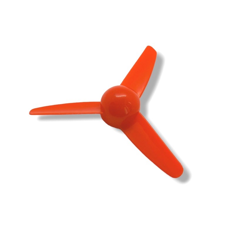 Hélice roja modelo K398 Molino de viento  de 3 palas para motor pequeño