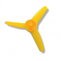 Hélice amarilla modelo K398 Molino de viento  de 3 palas para motor pequeño