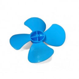 Hélice azul de 4 palas y 120 mm de diámetro de plástico