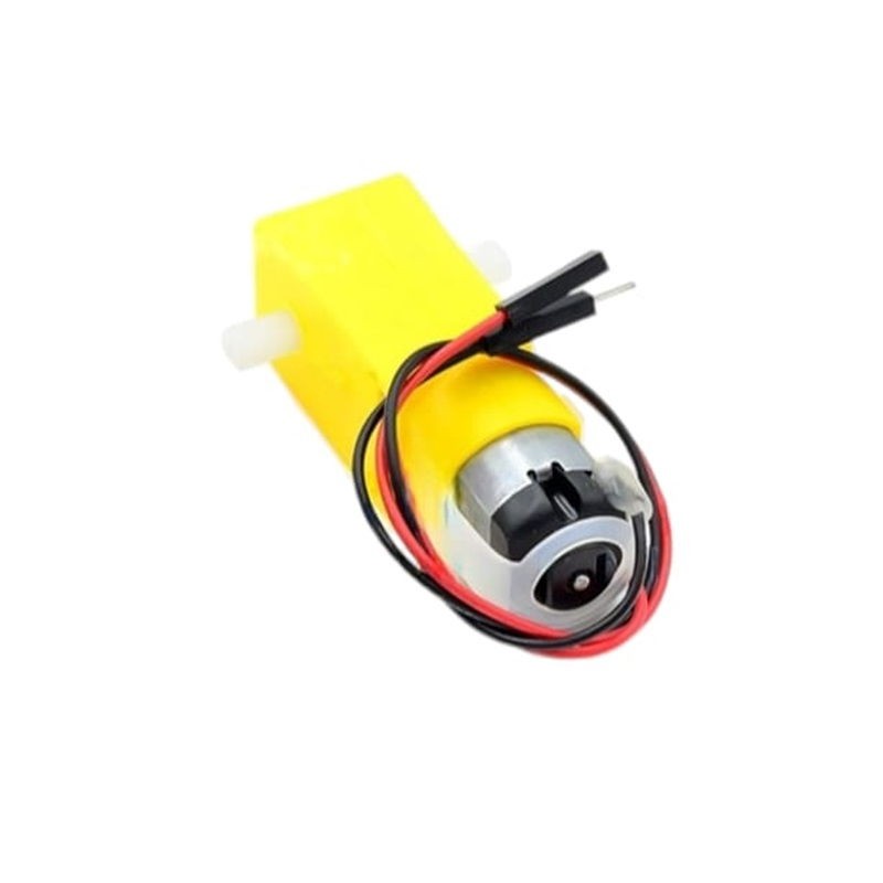 Motor reductor TT doble eje de plástico 3-6V con cables Dupont soldados