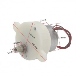 Motor eléctrico de 6 v con caja de engranajes alto esfuerzo de torsión de 5 RPM